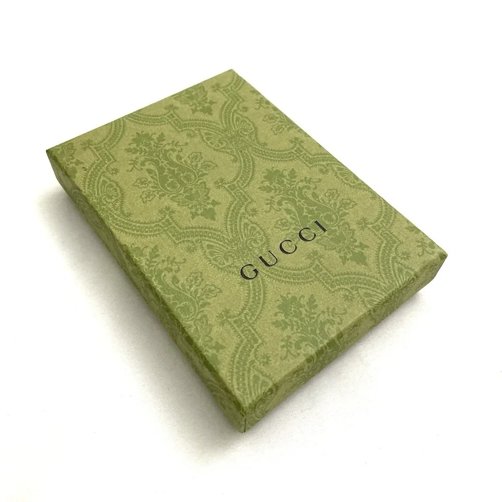 Gucci Gift Box Green Brocade‎ Designer Luxury 6.5 x 4.5 x 1